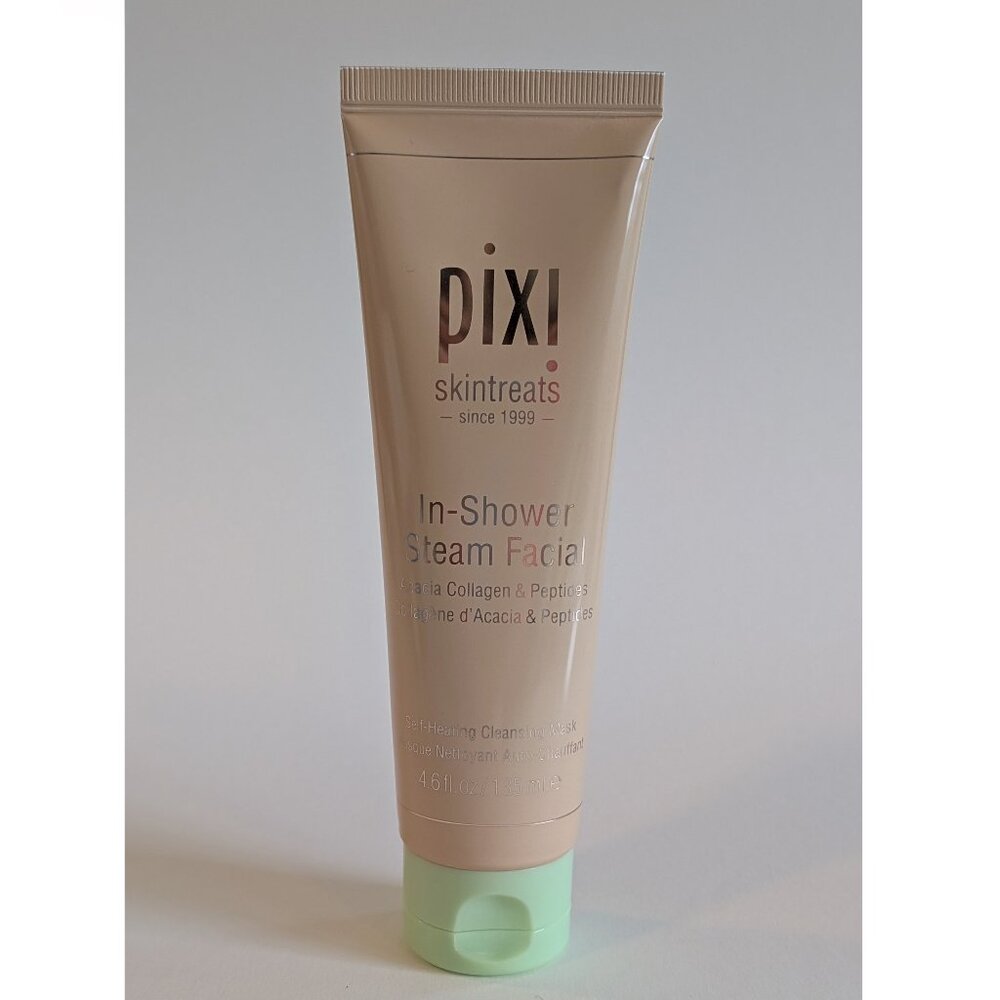 Pixi Skintreats In-Shower Steam Facial, Cleansing, Toning, Peptides 4.6 oz - NEW